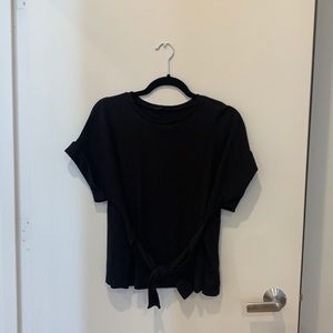 Black express short sleeved shirt